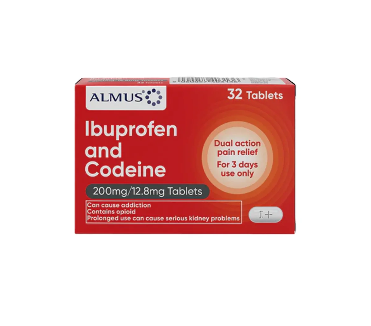 Almus Ibuprofen and Codeine - 32 Tablets