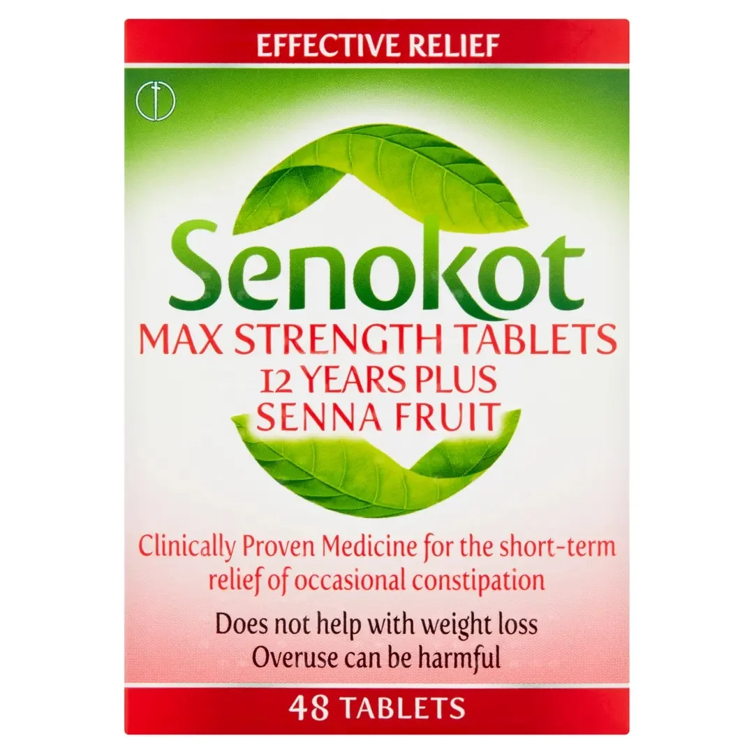 Senokot Max Strength Senna Laxative - 48 Tablets